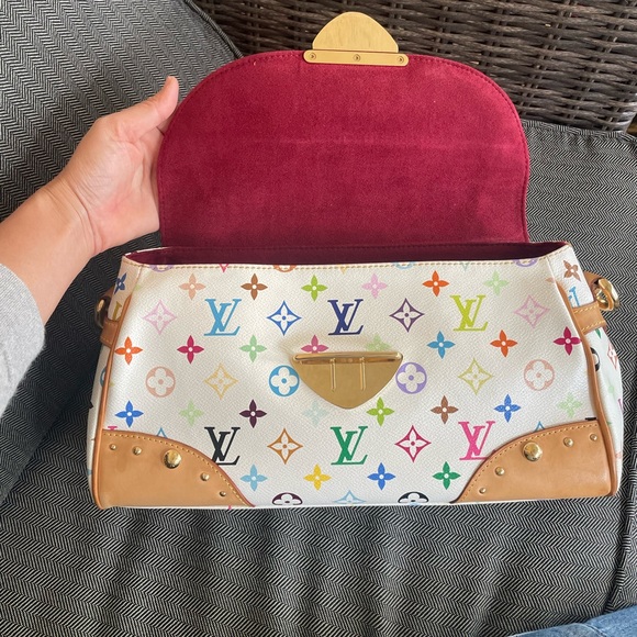 Authentic LOUIS VUITTON Monogram Multi-Color Beverly MM Shoulder Bag - Picture 6 of 17